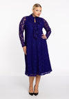 Kleid a-linie volants lace - Violett