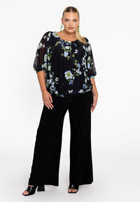 Tunika mit gesmokten Bündchen BLUETTTunic smocked cuffs BLUETT - black - #2