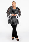 Tunika wide bottom dots - Schwarz