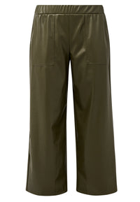 Trousers FAUX LEATHER - light green - #2