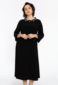 Dress with collar DOLCE - black - #1