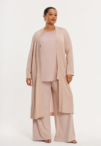 Cardigan METALLIC - light brown - #2