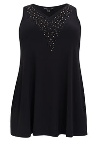 Singlet flare studs DOLCE - black - #4