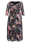 Dress volant ORIENTAL FLOWER - black - #4