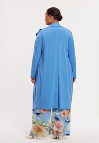 Strickjacke mit drapiertem Schalkragen DOLCECardigan draped shawl DOLCE - blue - #3