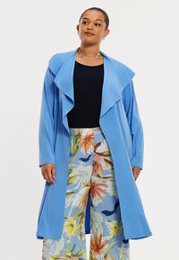 Strickjacke mit drapiertem Schalkragen DOLCECardigan draped shawl DOLCE - blue - #2