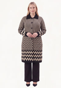 Cardigan ZIGZAG - black - #1