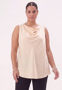 Singlet waterfall SATIN - pink - #2