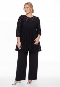 Tunic wide bottom DENTEL - black - #2