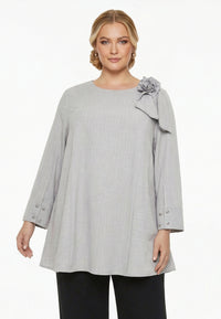 Tunic swing PINSTRIPE - grey - #1