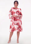 Dress A-line ISLA - red - #1