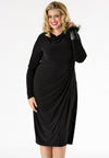 Dress draped DOLCE - black - #1