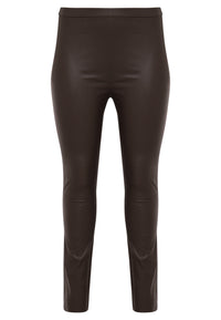 Legging full stretch leather - brown - #2