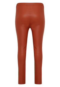 Legging full stretch leather - mid brown - #3