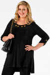Shirt turn-up sleeves DOLCE - black - #1