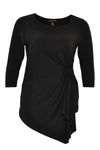 Shirt asym pointy DOLCE - black - #1