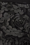 Jacket leather roses stroke - black - #5