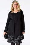 Jacket leather roses stroke - black - #1