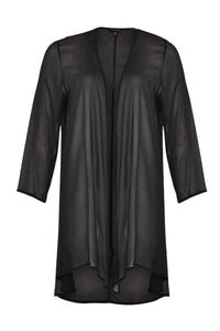 Blouse-jacket voile UNI - black - #4