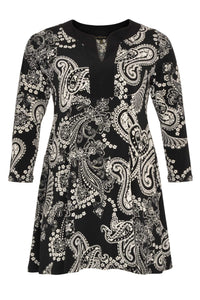 Shirt wide bot contrast SUE - black - #4