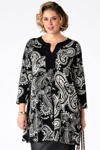 Shirt wide bot contrast SUE - black - #2