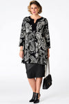 Shirt wide bot contrast SUE - black - #1