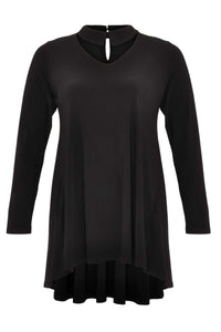 Tunic v-neck collar DOLCE - black - #4