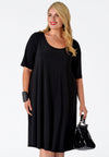 Dress A-line DOLCE - black
