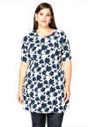 Tunic wide bottom CLAUDIA - white - #1