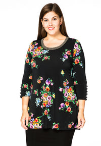 Tunic flare ROSA - black - #1