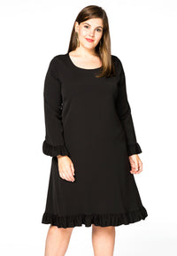 Dress ruffled COSI - black - #1
