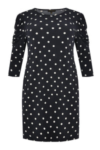 Dress drape sleeve DOTS - blue - #4