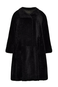 Coat astrakhan - black - #4