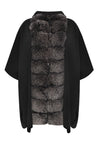 Poncho fur collar - black - #4