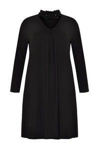 Dress DOLCE flower collar - black - #4