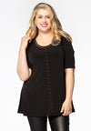 Tunic flare beaded DOLCE - black - #1