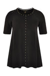 Tunic flare beaded DOLCE - black - #4