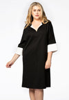 Dress wide INTERLOCK - black - #1