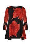 Blouse wide bottom LAURA - red - #3