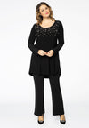 Tunic wide bottom strass DOLCE - black - #2