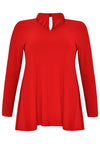 Tunika mit Kragen / V-Ausschnitt DOLCETunic collar / v-neck DOLCE - red - #4