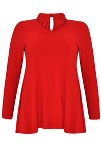 Tunika mit Kragen / V-Ausschnitt DOLCETunic collar / v-neck DOLCE - red - #4