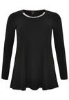 Tunic flare beaded DOLCE - black - #4