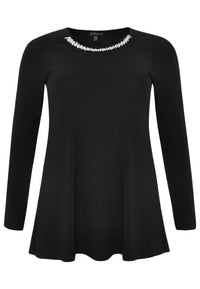 Tunic flare beaded DOLCE - black - #4