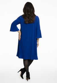 Perlenbesetztes Rüschenkleid DOLCEDress frilled beaded DOLCE - blue - #3