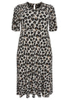 Dress asymmetric FELINE - brown - #4