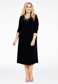 Dress A-line strass Dolce - black - #2