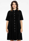 Blouse-Dress strass trim DOLCE - black - #1