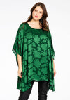 Tunic square DÉVORÉ - green - #2