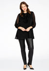 Tunic frill neck PONPON - black - #2